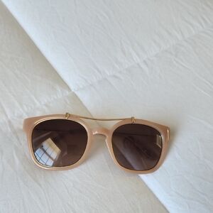 Tory Burch Blush and Gold Sunglasses